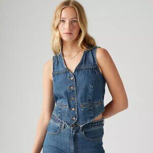 Levi's Blue Denim Vest